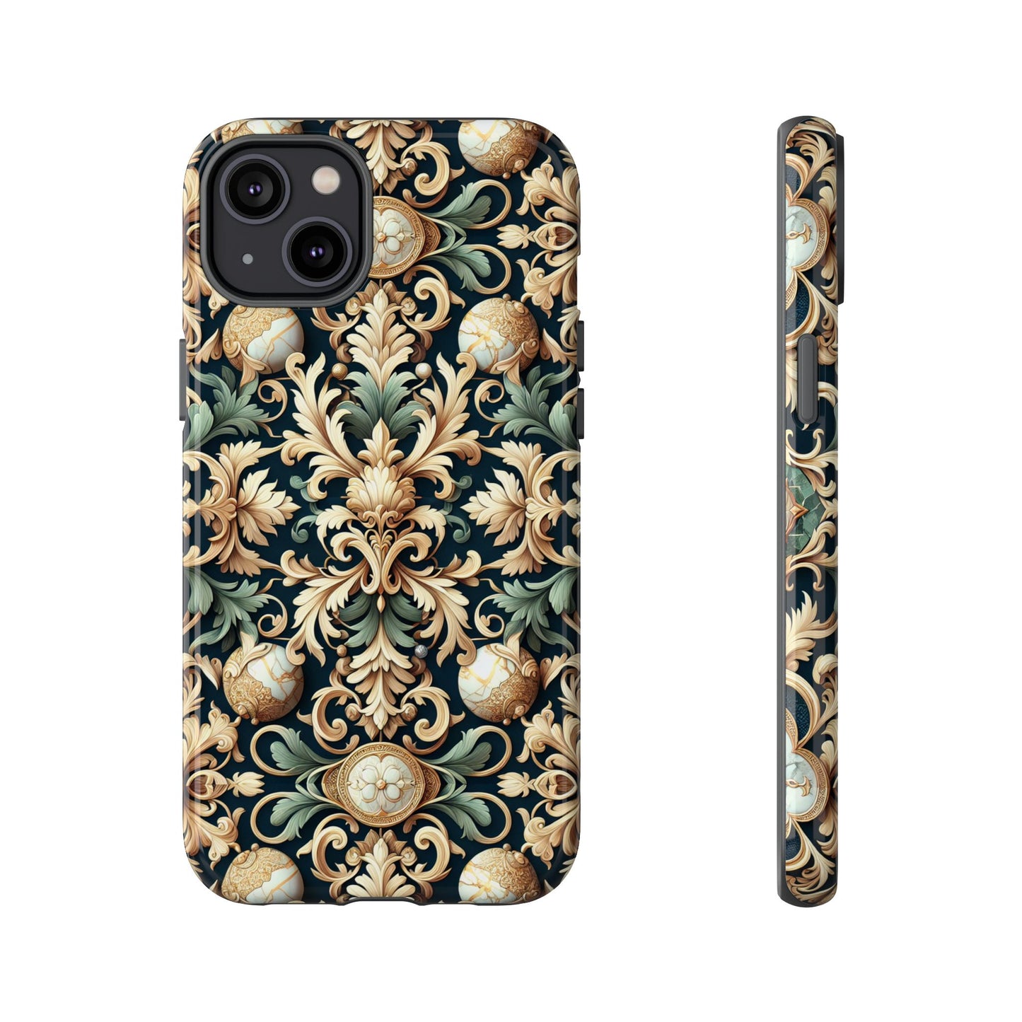 copy of pattern image 7 shockproof phone case for kids and teens with baroque design for stylish protection compatible with iphone 13, 14, 15 & 16 – all models including pro, pro max & plus