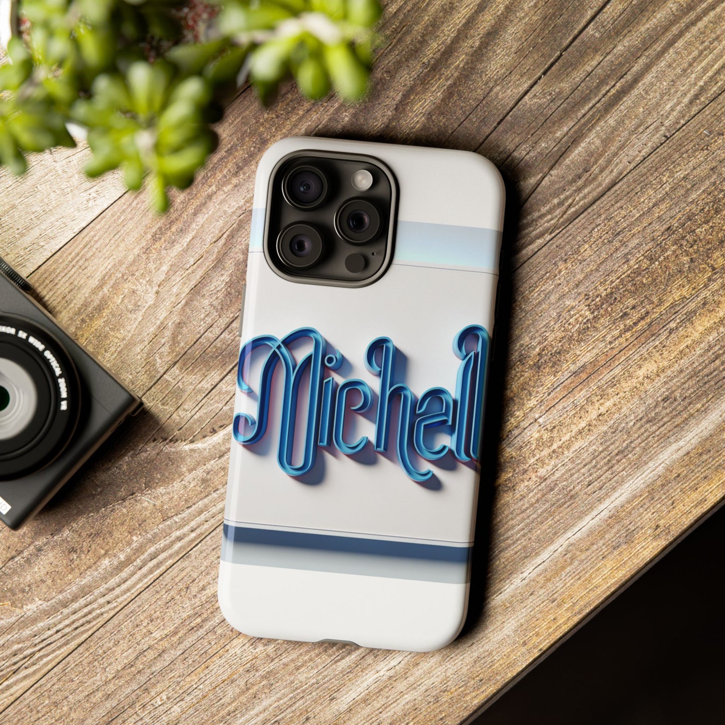 vibrant 3d glossy phone case in retro blue design stylish protection accessory compatible with iphone 13, 14, 15 & 16 – all models including pro, pro max & plus