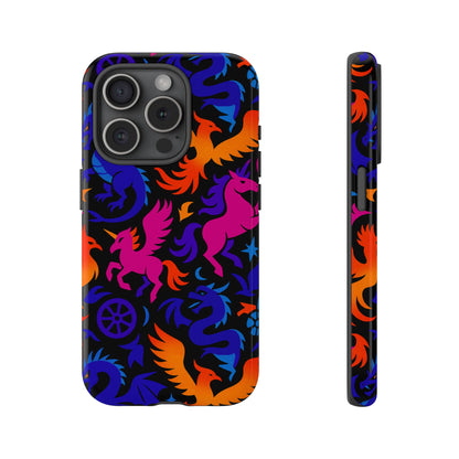 Vibrant 3D Fantasy Design Protective Phone Case for Stylish Protection Compatible with iPhone 13, 14, 15 & 16 – All Models Including Pro, Pro Max & Plus