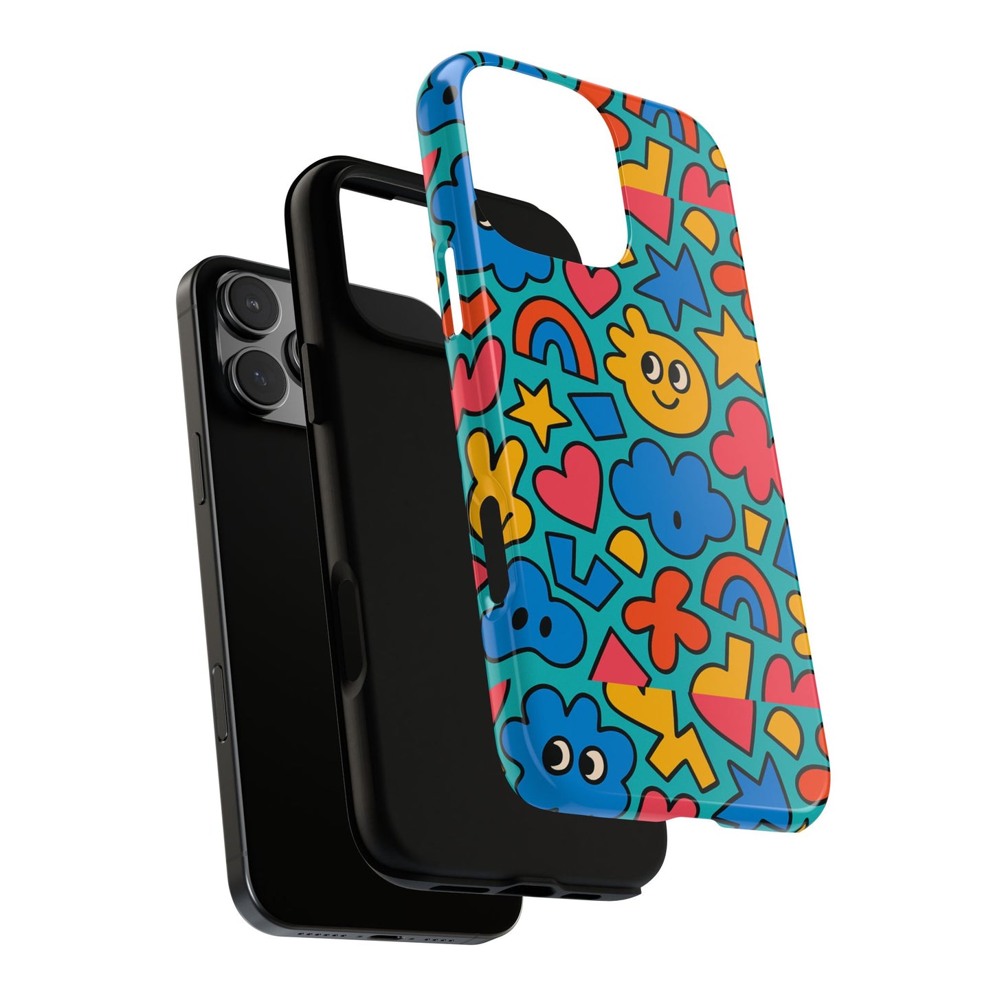 vibrant cartoon 3d wrap protective phone case with fun playful design for smartphone lovers compatible with iphone 13, 14, 15 & 16 – all models including pro, pro max & plus