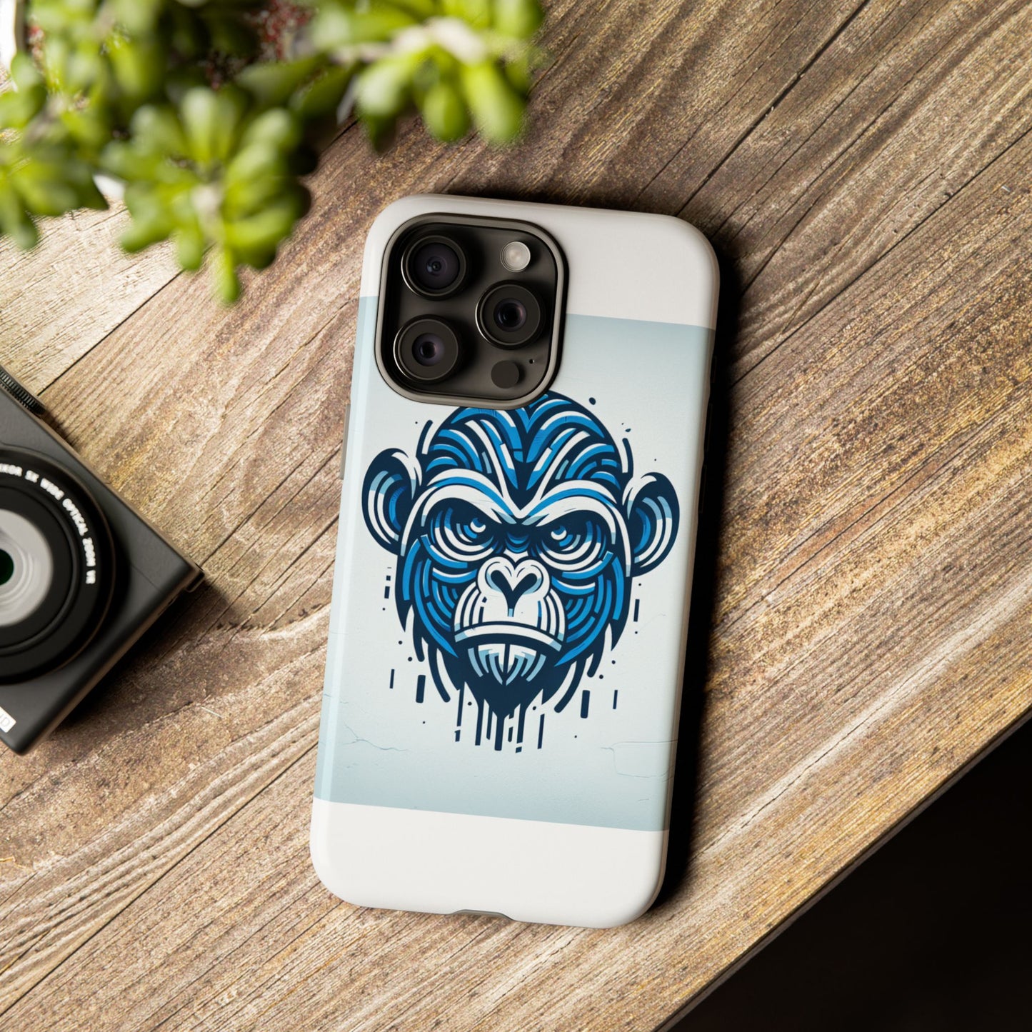 vibrant 3d gorilla design protective phone case for unique style and stylish protection compatible with iphone 13, 14, 15 & 16 – all models including pro, pro max & plus