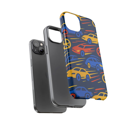 Vibrant 3D Car Design Protective Phone Case for Smartphones Stylish Accessory for Expressive Individuals Compatible with iPhone 13, 14, 15 & 16 – all models including Pro, Pro Max & Plus