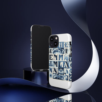 Vibrant 3D Alphabet Design Protective Phone Case in Blue for Stylish Smartphone Accessories Compatible with iPhone 13, 14, 15 & 16 – all models including Pro, Pro Max & Plus