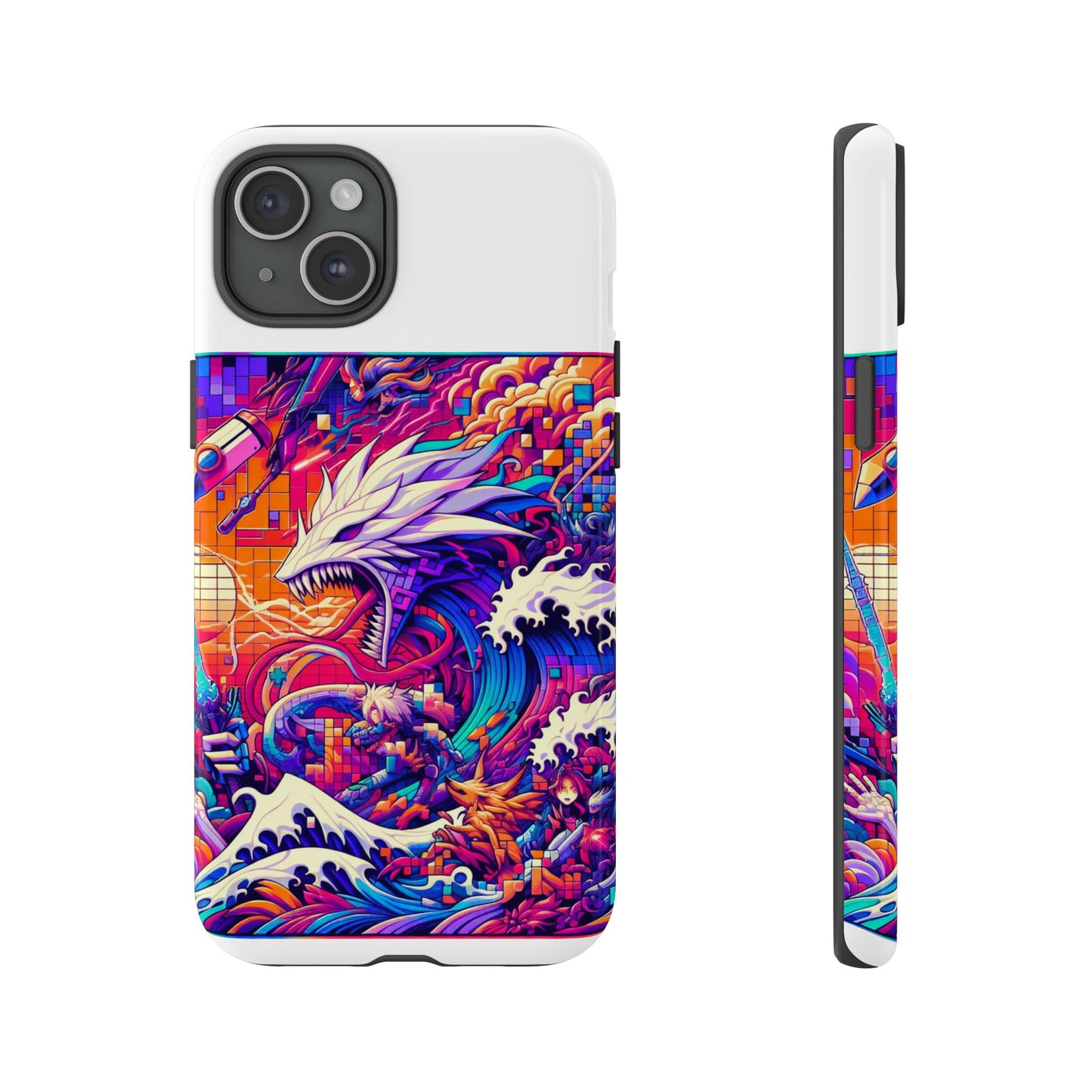 whopper whopper sigma stopper protective phone case 3d wrap, durable shock absorption, uv protection, stylish anime design for men and women