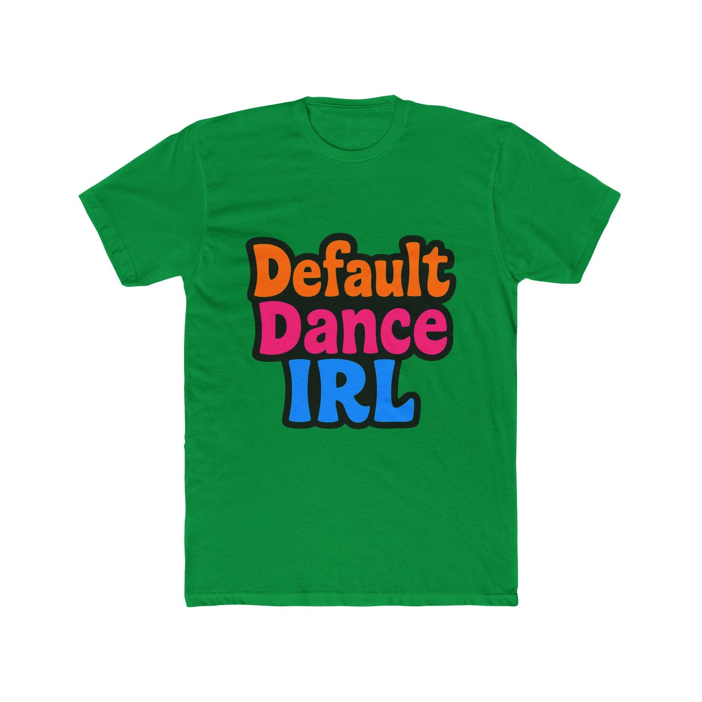 unisex t-shirt featuring multicolor video game inspired default dance design – perfect gift for gamers and enthusiasts