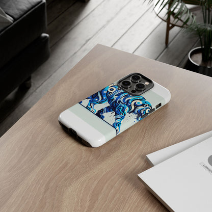 Vibrant 3D Wrap Protective Phone Case with Colourful Tiger Design Stylish Accessory for Men and Women Compatible with iPhone 13, 14, 15 & 16 – all models including Pro, Pro Max & Plus