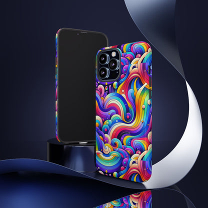 Pattern Image 4 Vibrant Shockproof Phone Case for Anime and Comic Fans - Colourful Abstract Design Compatible with iPhone 13, 14, 15 & 16 – all models including Pro, Pro Max & Plus