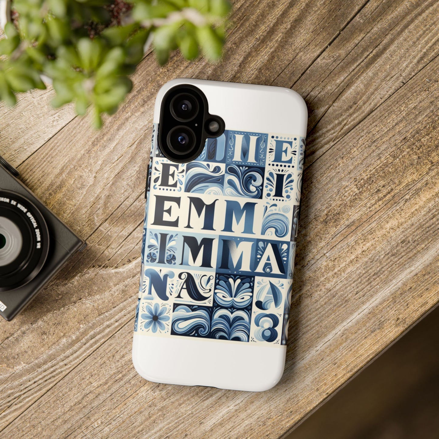 vibrant 3d alphabet design protective phone case in blue for stylish smartphone accessories compatible with iphone 13, 14, 15 & 16 – all models including pro, pro max & plus
