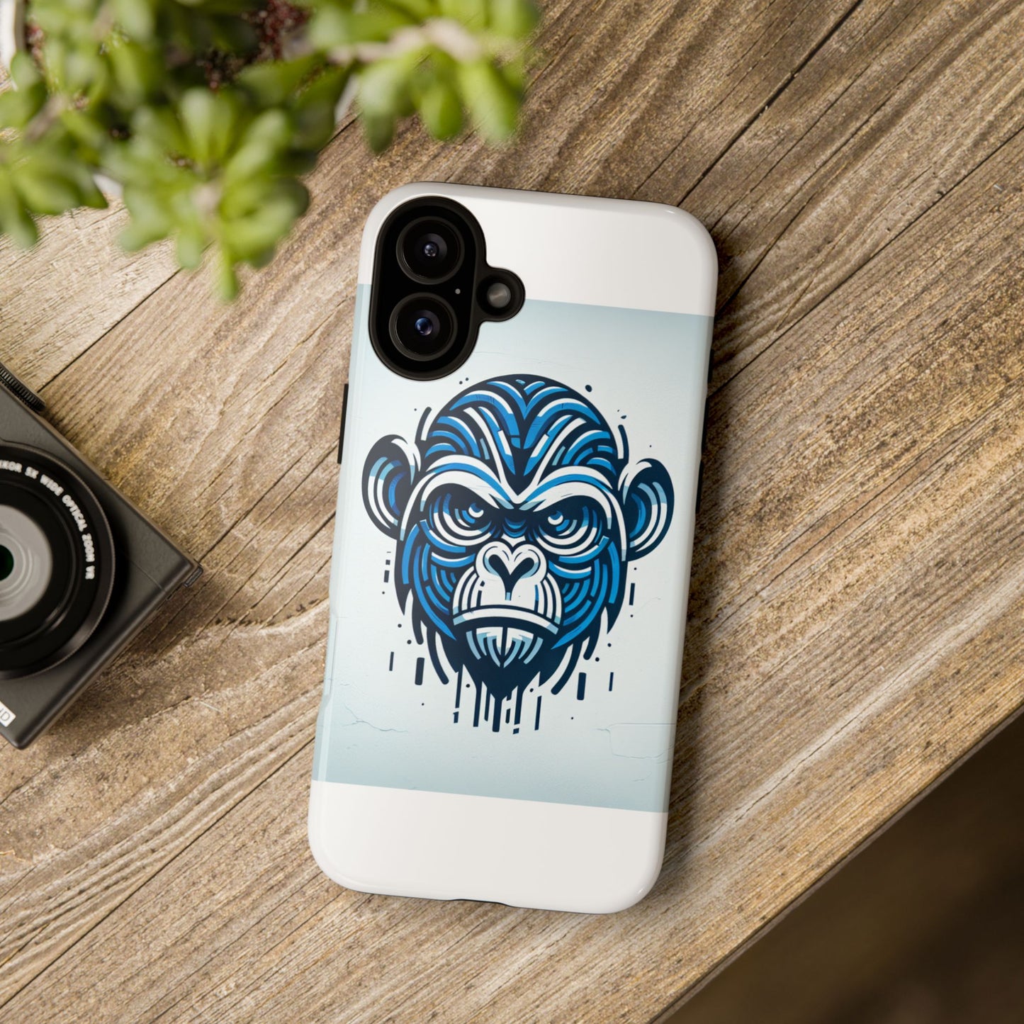 vibrant 3d gorilla design protective phone case for unique style and stylish protection compatible with iphone 13, 14, 15 & 16 – all models including pro, pro max & plus