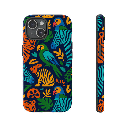 Vibrant 3D Animal Print Phone Case for Stylish Protection – Unique Accessory for Men and Women Compatible with iPhone 13, 14, 15 & 16 – all models including Pro, Pro Max & Plus