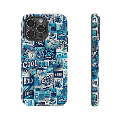 Blue Pattern Image 16 Phone Case for Smartphones with 3D Wrap Design Shock Absorption and UV Protection Stylish Anime and Comic Inspired Protective Cover