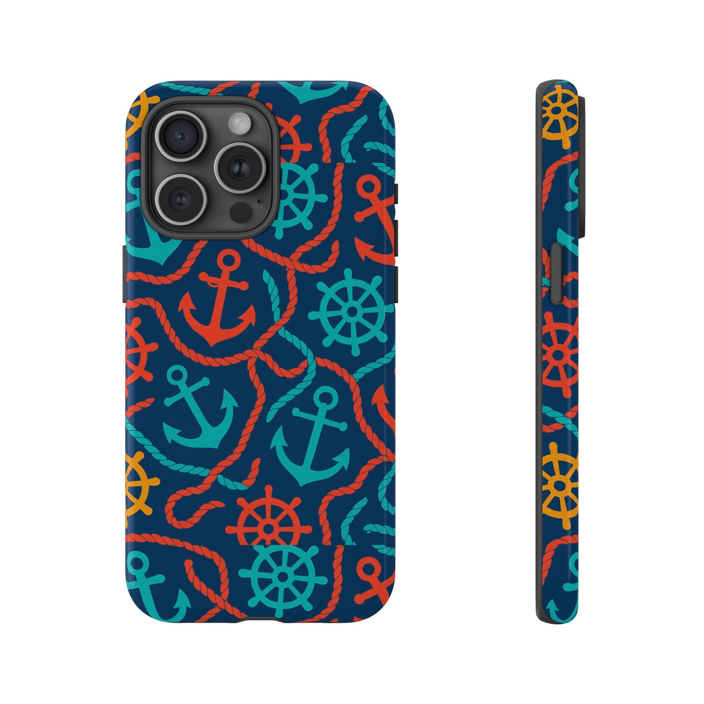 nautical multicolour 3d wrap protective phone case for unique style and robust protection compatible with iphone 13, 14, 15 & 16 – all models including pro, pro max & plus