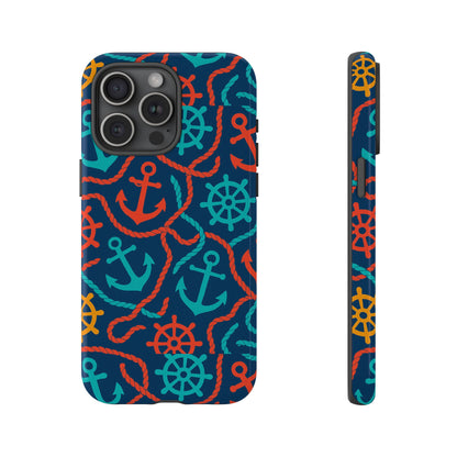 Nautical Multicolour 3D Wrap Protective Phone Case for Unique Style and Robust Protection Compatible with iPhone 13, 14, 15 & 16 – all models including Pro, Pro Max & Plus