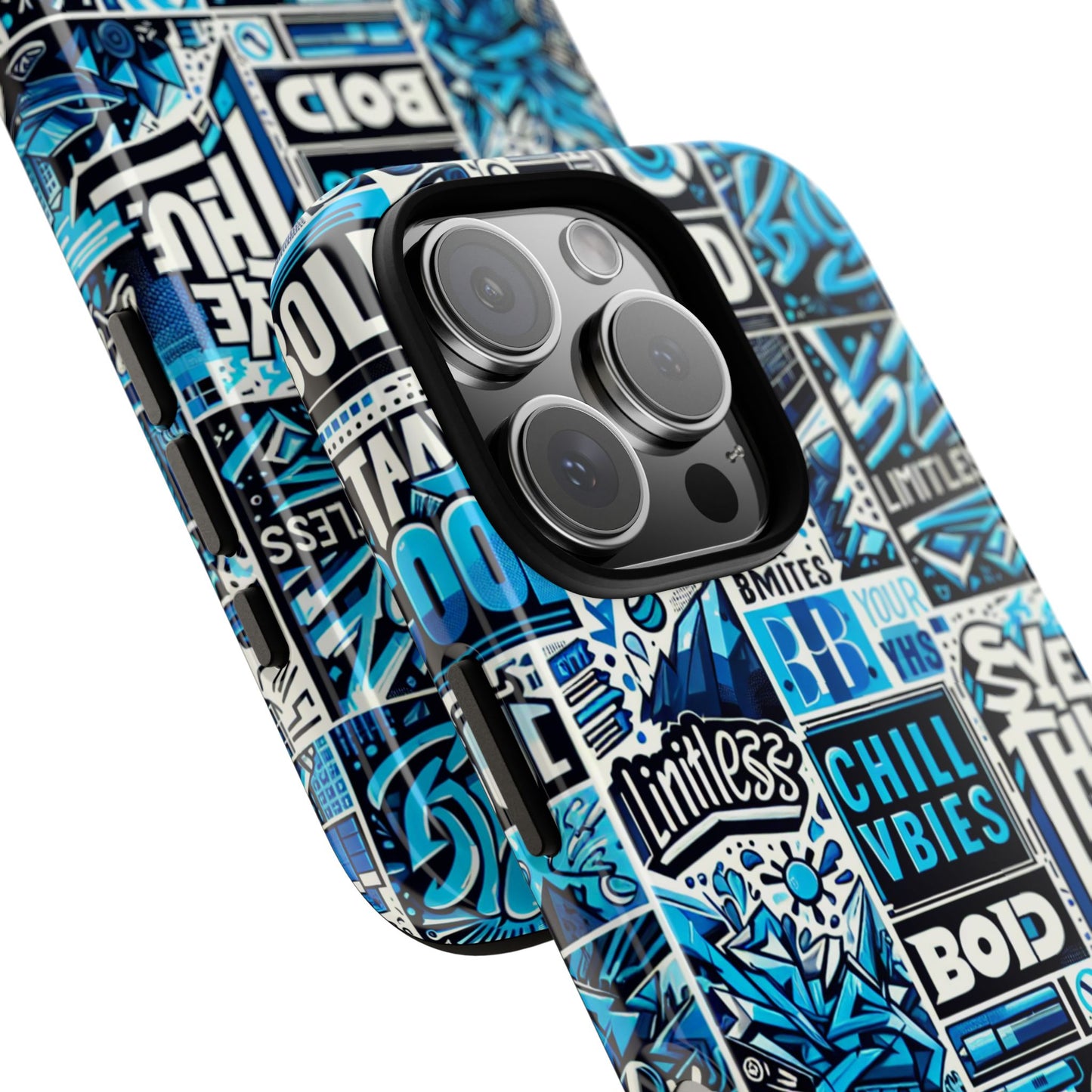 blue pattern image 9 phone case for smartphone protection with 3d wrap design and shock absorption in glossy or matte finish