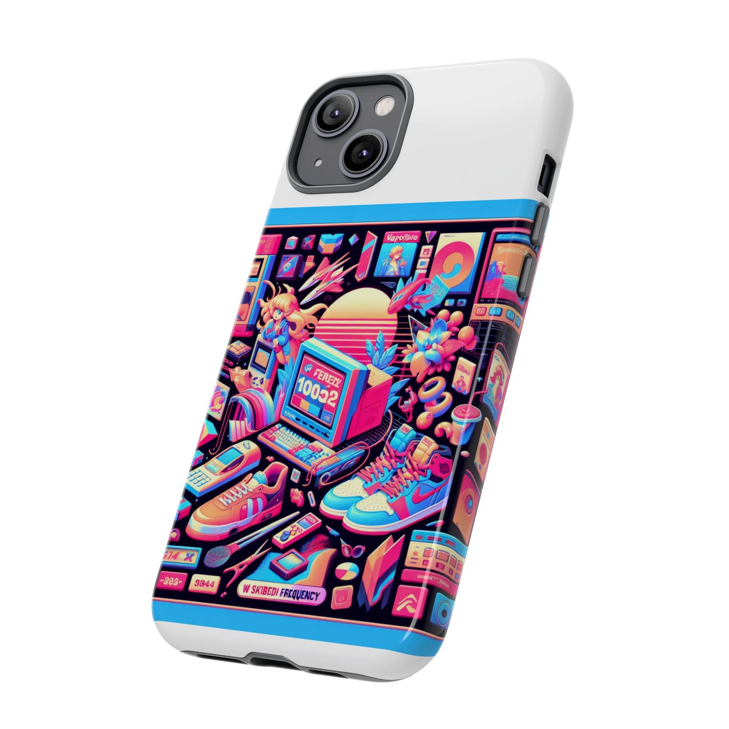 w skibidi frequency 3d wrap protective phone case for anime lovers, durable tpu silicone, shock absorbing, uv protected, glossy or matte finish, unique gift idea