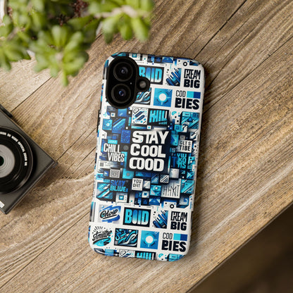 Blue Pattern Image 29 Vibrant 3D Wrap Phone Case for Men and Women Shockproof Silicone Protective Cover with UV Resistance and Glossy or Matte Finish
