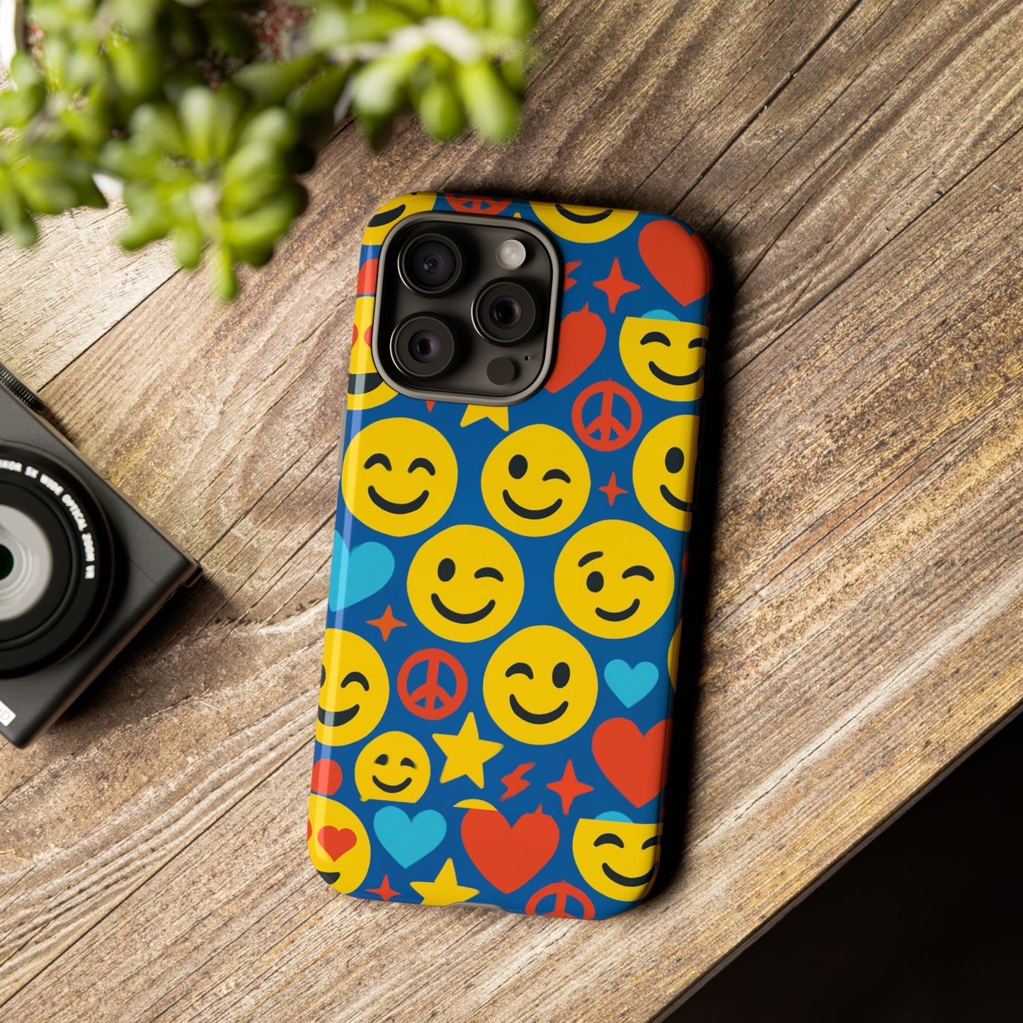 vibrant 3d emoji protective phone case for kids and adults – fun multicolour design for stylish protection compatible with iphone 13, 14, 15 & 16 – all models including pro, pro max & plus