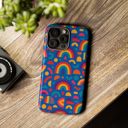 Rainbow 3D Wrap Protective Phone Case Stylish Accessory for Adults and Teens Compatible with iPhone 13, 14, 15 & 16 – All Models Including Pro, Pro Max & Plus