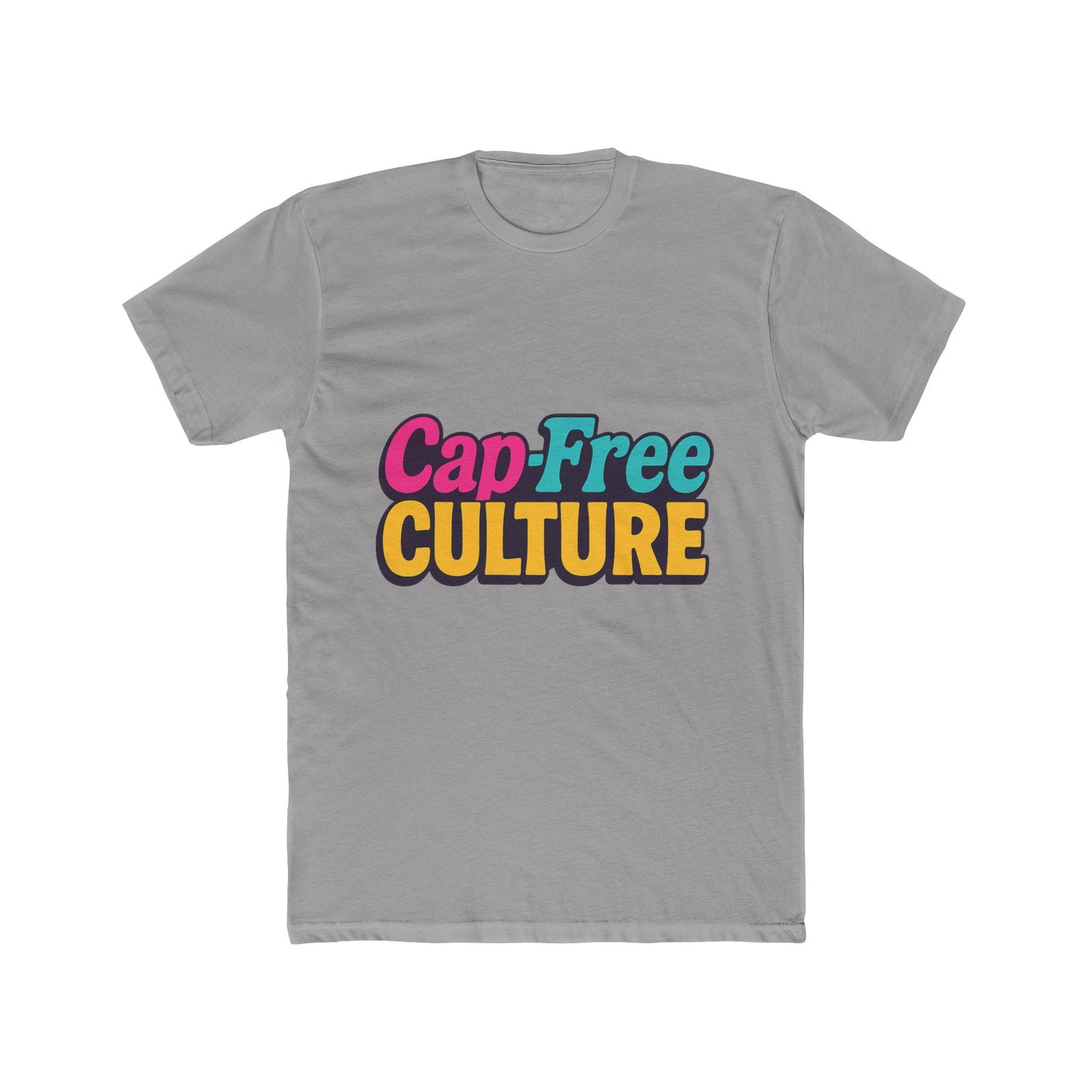 cap-free culture multicolor unisex t-shirt – vibrant alphabet graphic tee for casual wear, comfortable all-day fit