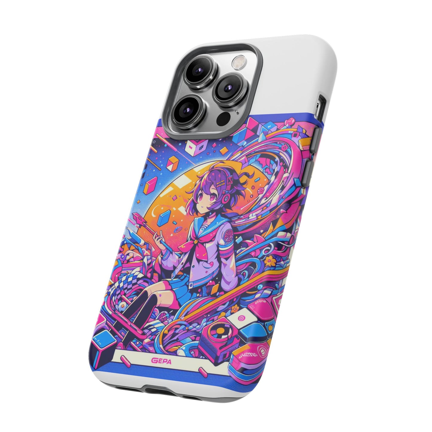 skibidi system update 3d wrap protective phone case for anime and comic fans, durable shock absorption, uv protected, glossy or matte finish