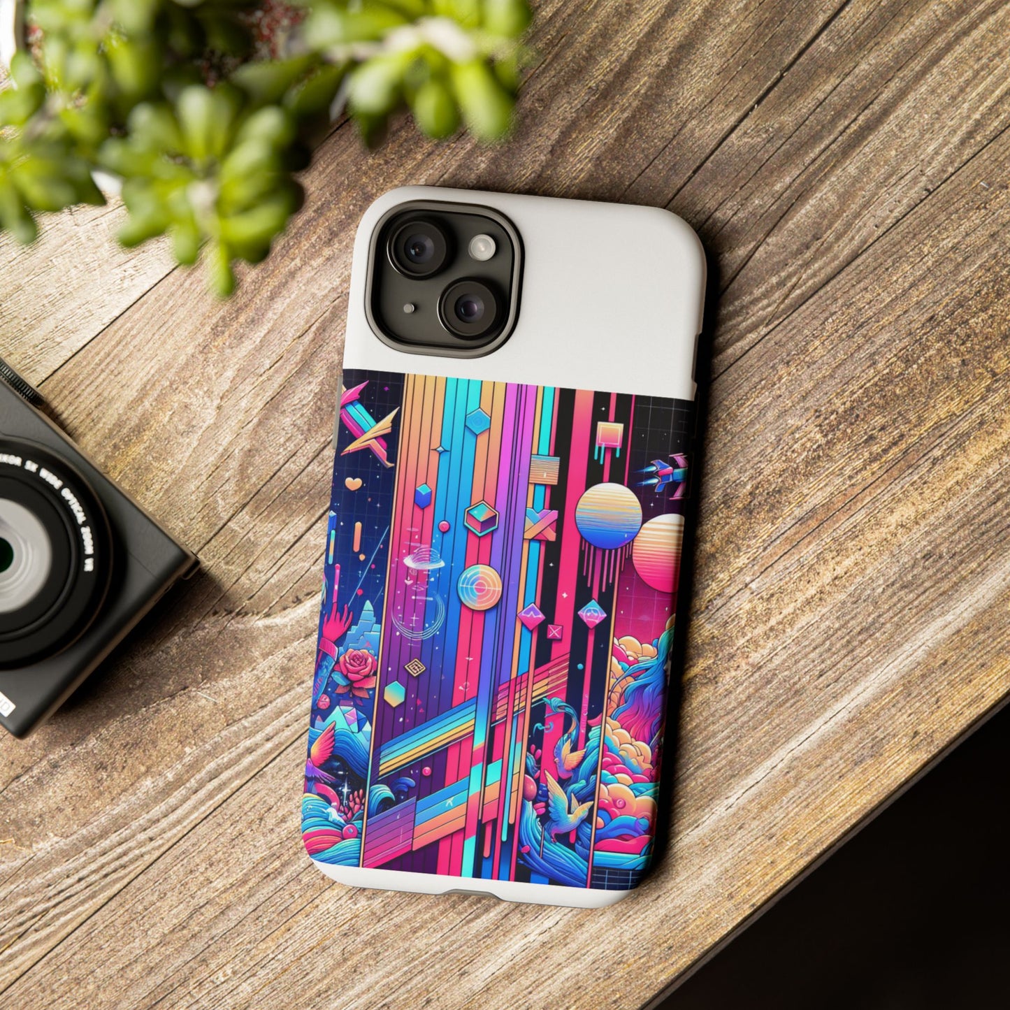 sigma d and scripted protective phone case for smartphones - vibrant 3d wrap design, durable shock absorption, uv protected, ideal gift for anime and comic fans