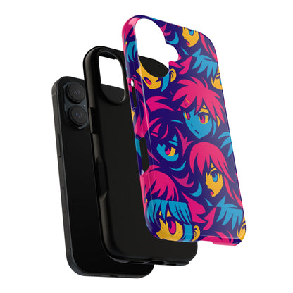 Vibrant 3D Anime Phone Case with Retro Design for Stylish Protection – Unique Accessory for Self-Expression Compatible with iPhone 13, 14, 15 & 16 – all models including Pro, Pro Max & Plus