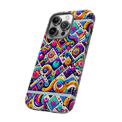 Pattern Image 6 Vibrant 3D Wrap Phone Case for Anime and Comic Fans - Colourful Abstract Design Compatible with iPhone 13, 14, 15 & 16 – all models including Pro, Pro Max & Plus