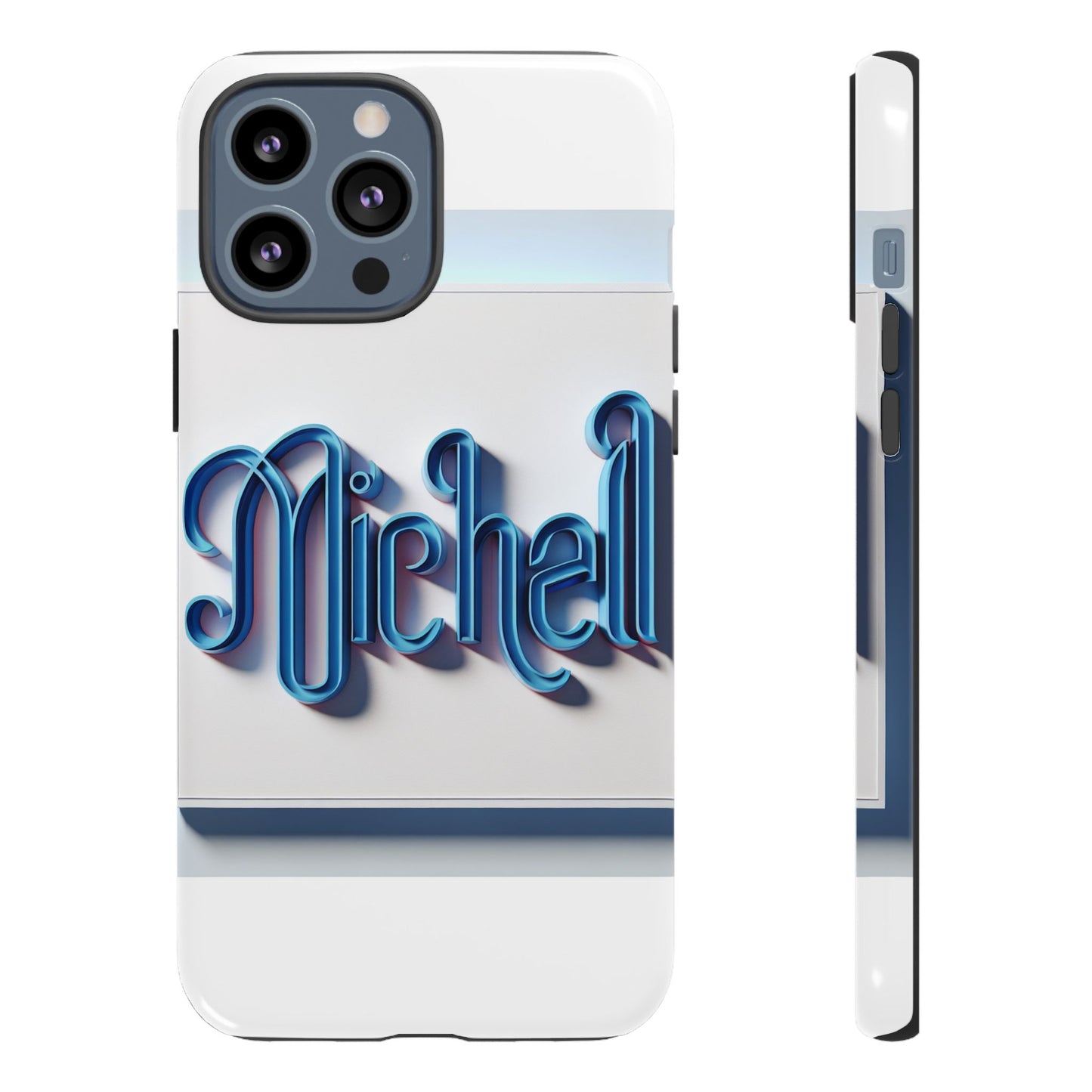 vibrant 3d glossy phone case in retro blue design stylish protection accessory compatible with iphone 13, 14, 15 & 16 – all models including pro, pro max & plus