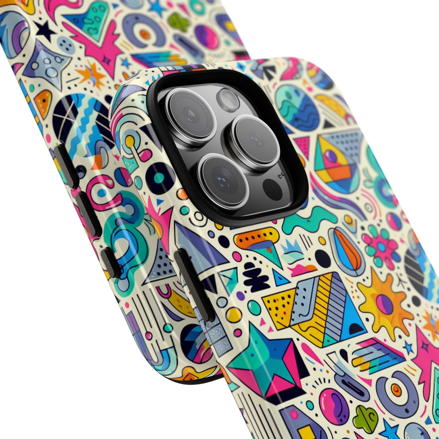 pattern image 5 vibrant shockproof phone case for anime and comic fans - stylish protective cover with 3d wrap design compatible with iphone 13, 14, 15 & 16 – all models including pro, pro max & plus