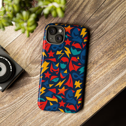 Vibrant Superhero Protective Phone Case with 3D Wrap Design – Stylish Unisex Protection for Smartphones Compatible with iPhone 13, 14, 15 & 16 – All Models Including Pro, Pro Max & Plus