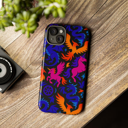 Vibrant 3D Fantasy Design Protective Phone Case for Stylish Protection Compatible with iPhone 13, 14, 15 & 16 – All Models Including Pro, Pro Max & Plus