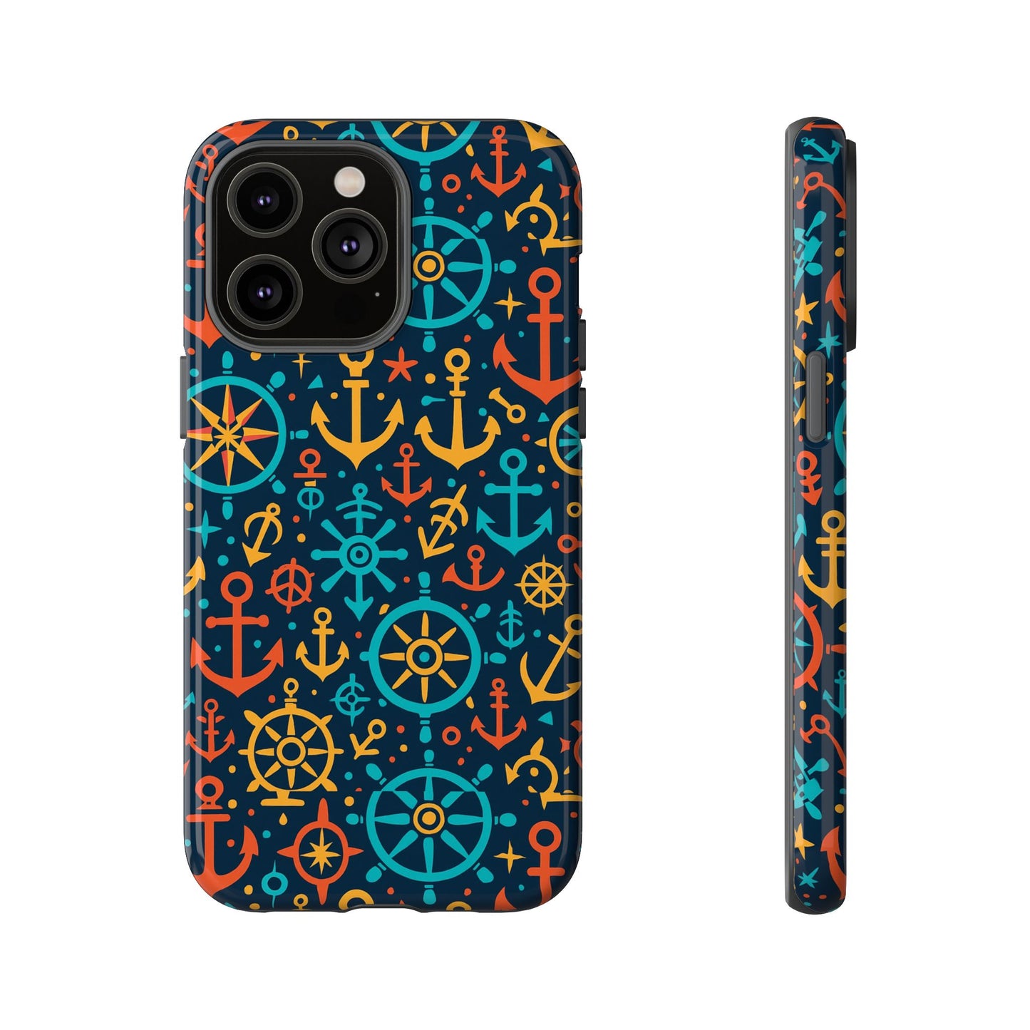 vibrant nautical pattern phone case for stylish protection – bold accessory for iphone 13, 14, 15 & 16 – all models including pro, pro max & plus
