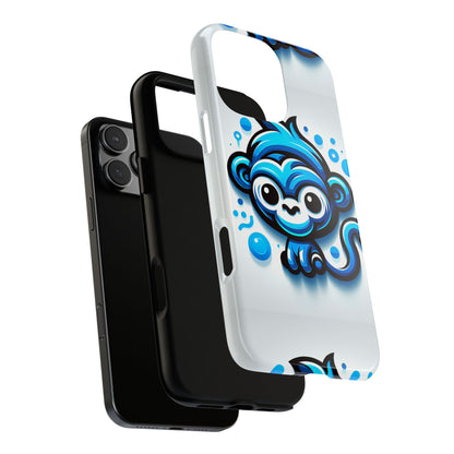 Blue Animal Create 19 Cartoon Animal Phone Case with 3D Wrap Design Shock Absorption for Smartphones Compatible with iPhone and Android Devices