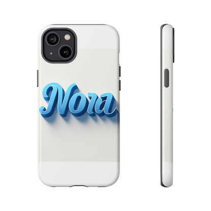 Vibrant 3D Text Phone Case in Blue with Retro Design – Stylish Protection for Smartphones, Compatible with iPhone 13, 14, 15 & 16 – All Models Including Pro, Pro Max & Plus