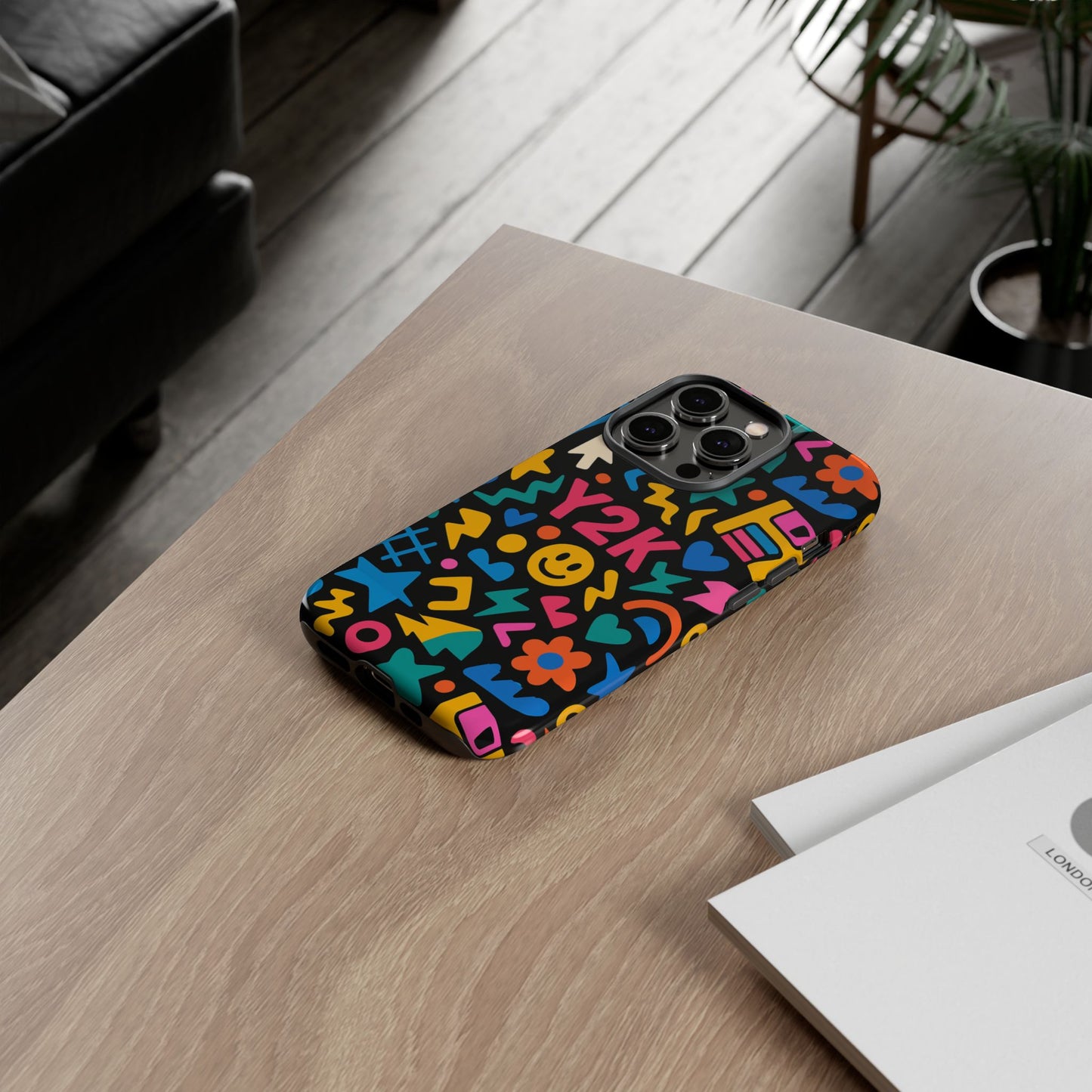 vibrant y2k design 3d wrap protective phone case for unique style and fashion accessory compatible with iphone 13, 14, 15 & 16 – all models including pro, pro max & plus