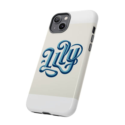 Blue 3D Wrap Protective Phone Case with Unique Script Design Trendy Accessory for Style Enthusiasts Compatible with iPhone 13, 14, 15 & 16 – all models including Pro, Pro Max & Plus