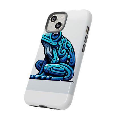 Vibrant Blue Frog 3D Wrap Phone Case for Unique Accessories Retro Style Compatible with iPhone 13, 14, 15 & 16 – All Models Including Pro, Pro Max & Plus
