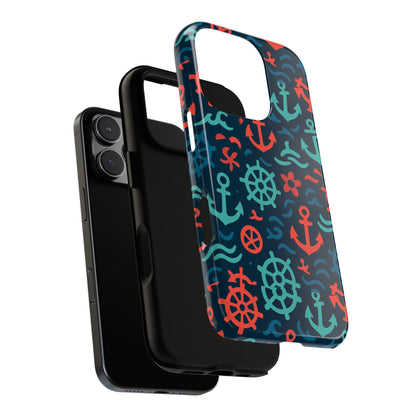 Vibrant Nautical Multicolour 3D Wrap Protective Phone Case with Retro Design for Men and Women Stylish Accessory Compatible with iPhone 13, 14, 15 & 16 – All Models Including Pro, Pro Max & Plus