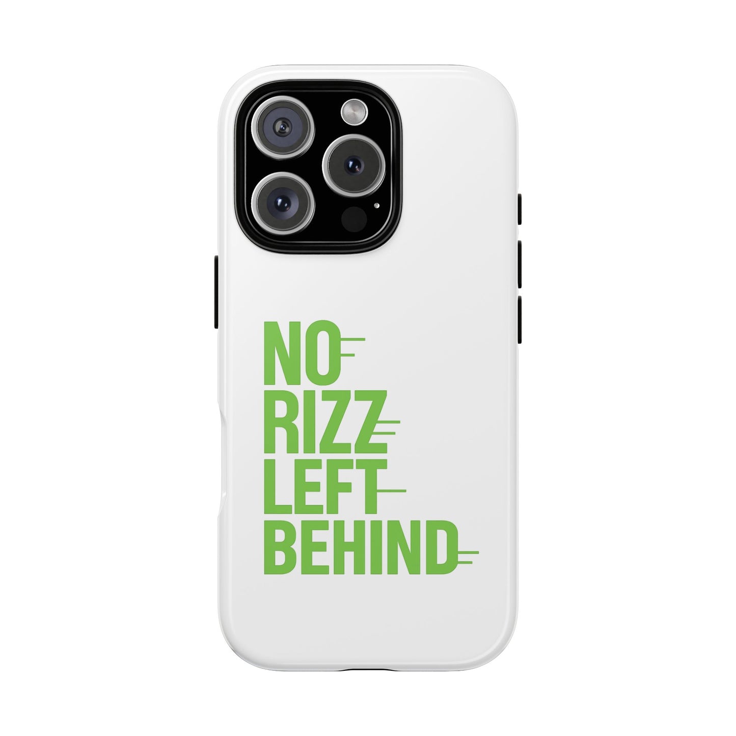 copy of tough cases - no rizz left behind phone case for ultimate protection and style, impact-resistant, dual layer, vibrant design, perfect gift for adults