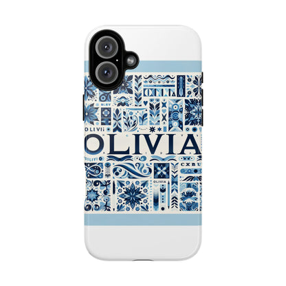 Vibrant 3D Wrap Protective Phone Case in Blue Floral Design for Stylish Protection Compatible with iPhone 13, 14, 15 & 16 – all models including Pro, Pro Max & Plus