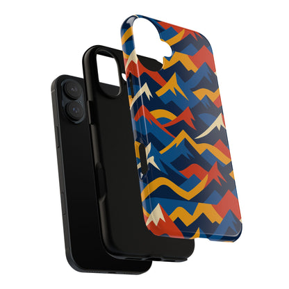 Vibrant 3D Mountain Design Protective Phone Case for Unique Accessory Lovers Compatible with iPhone 13, 14, 15 & 16 – all models including Pro, Pro Max & Plus