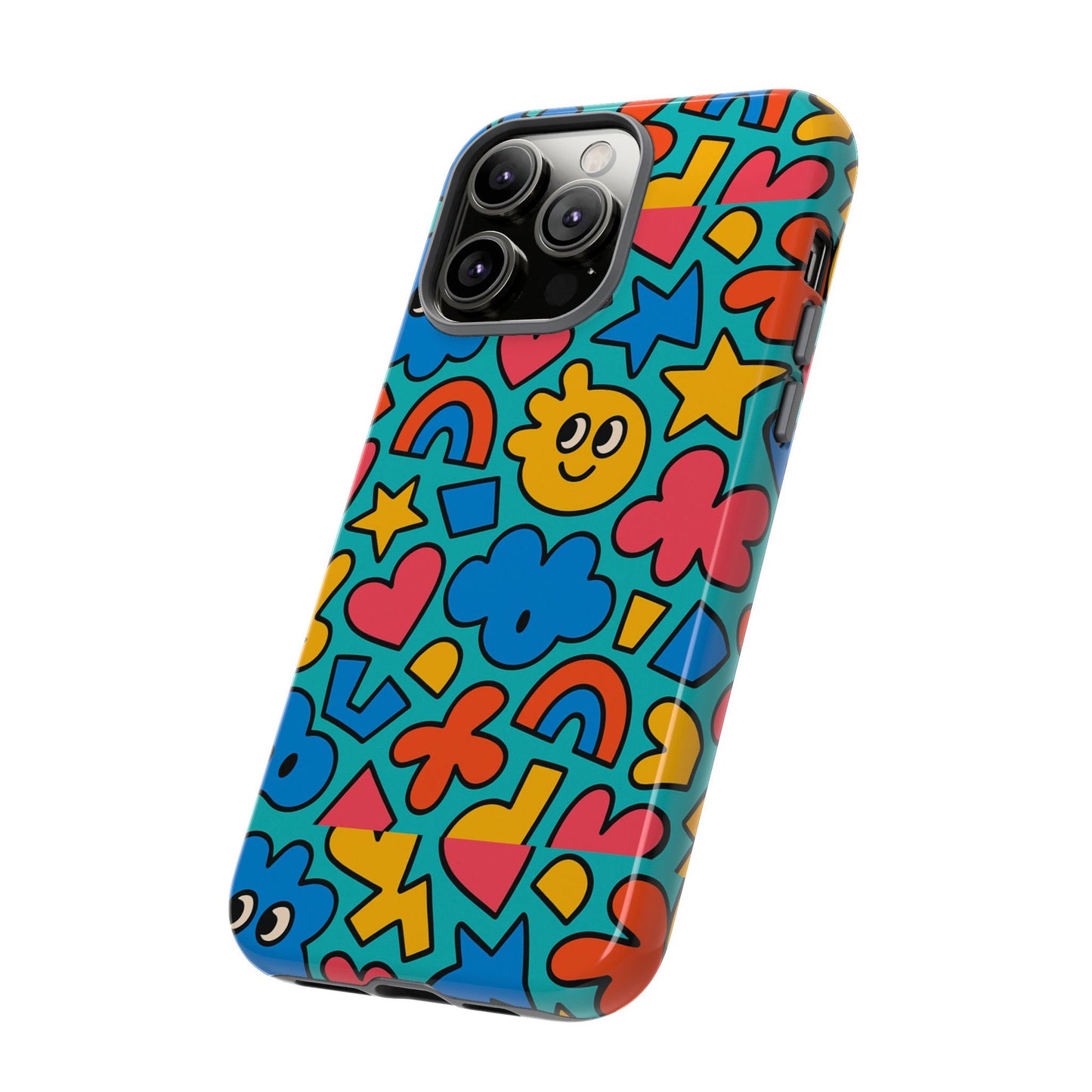 vibrant cartoon 3d wrap protective phone case with fun playful design for smartphone lovers compatible with iphone 13, 14, 15 & 16 – all models including pro, pro max & plus