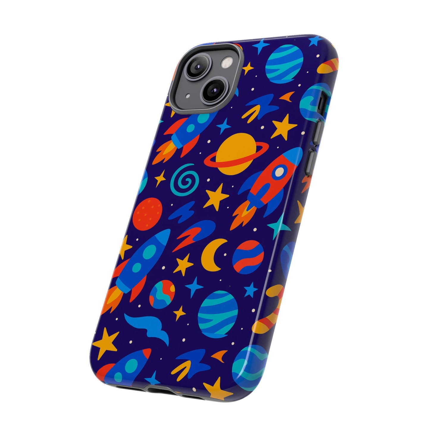 vibrant space theme protective phone case with 3d wrap design for unique expression compatible with iphone 13, 14, 15 & 16 – all models including pro, pro max & plus