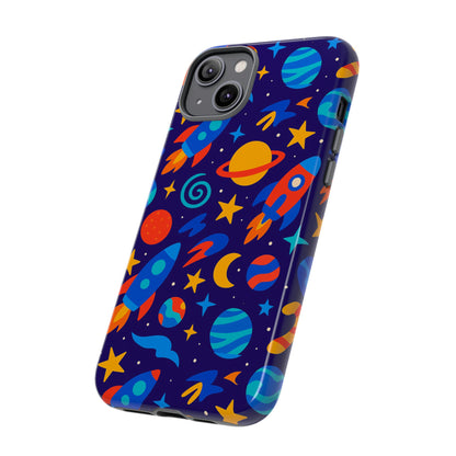 Vibrant Space Theme Protective Phone Case with 3D Wrap Design for Unique Expression Compatible with iPhone 13, 14, 15 & 16 – all models including Pro, Pro Max & Plus