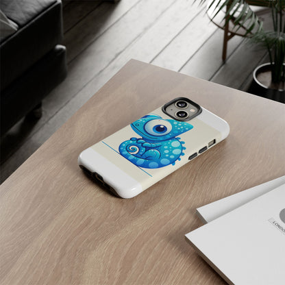 Vibrant 3D Cartoon Chameleon Phone Case for Adults and Teens Stylish Protection Compatible with iPhone 13, 14, 15 & 16 – All Models Including Pro, Pro Max & Plus