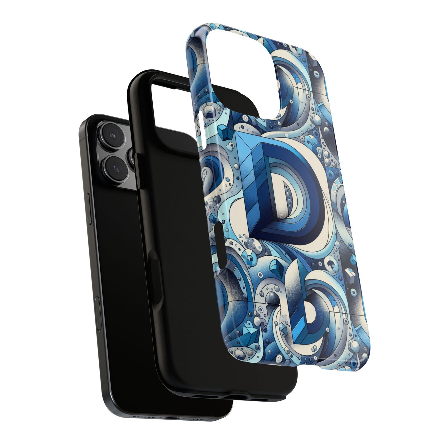 blue alphabet d phone case with 3d wrap and shock absorption for kids and teens durable tpu cover with vivid print and uv protection