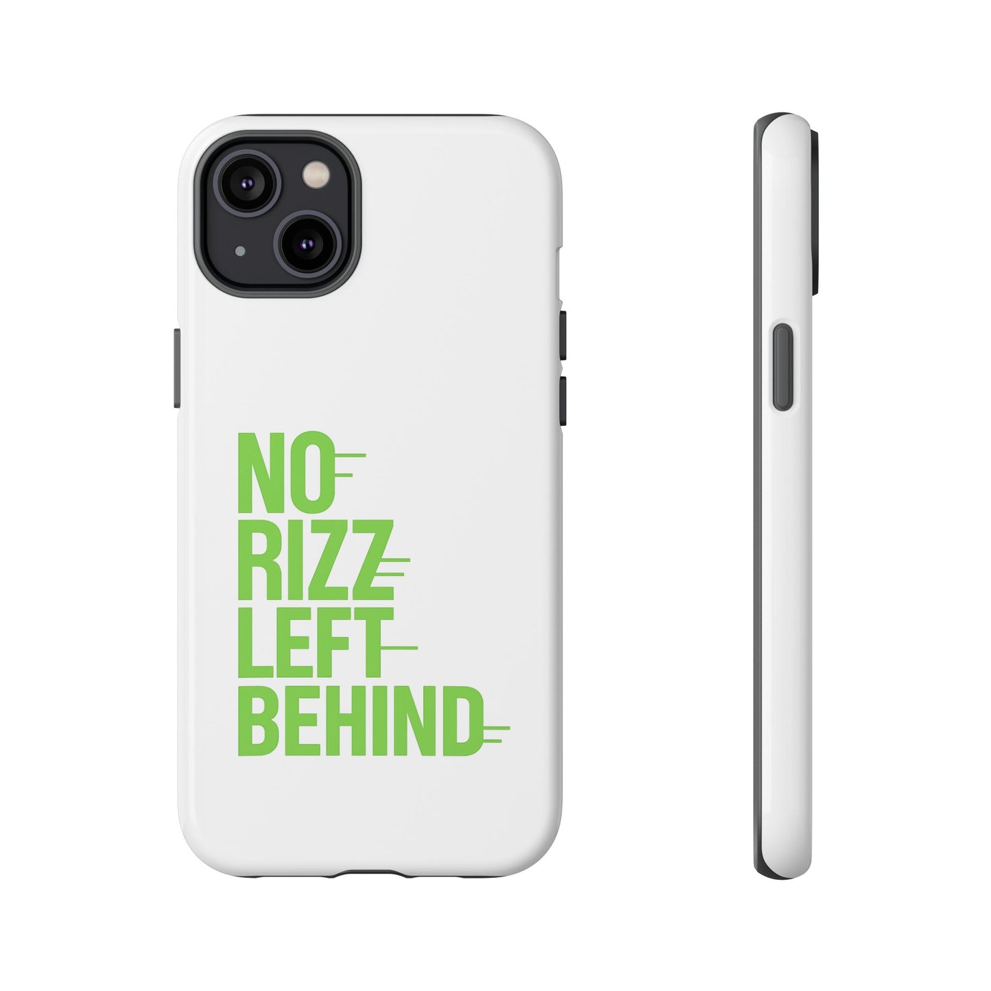 copy of tough cases - no rizz left behind phone case for ultimate protection and style, impact-resistant, dual layer, vibrant design, perfect gift for adults