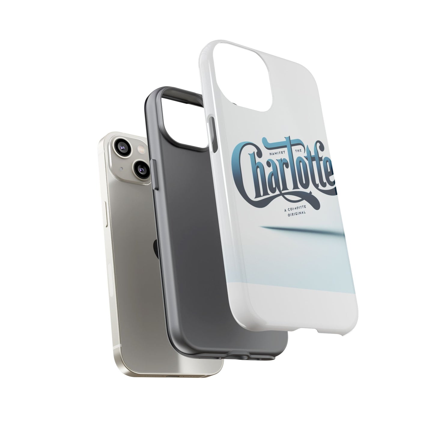 vibrant 3d wrap protective phone case in blue typography design for stylish smartphone accessories compatible with iphone 13, 14, 15 & 16 – all models including pro, pro max & plus