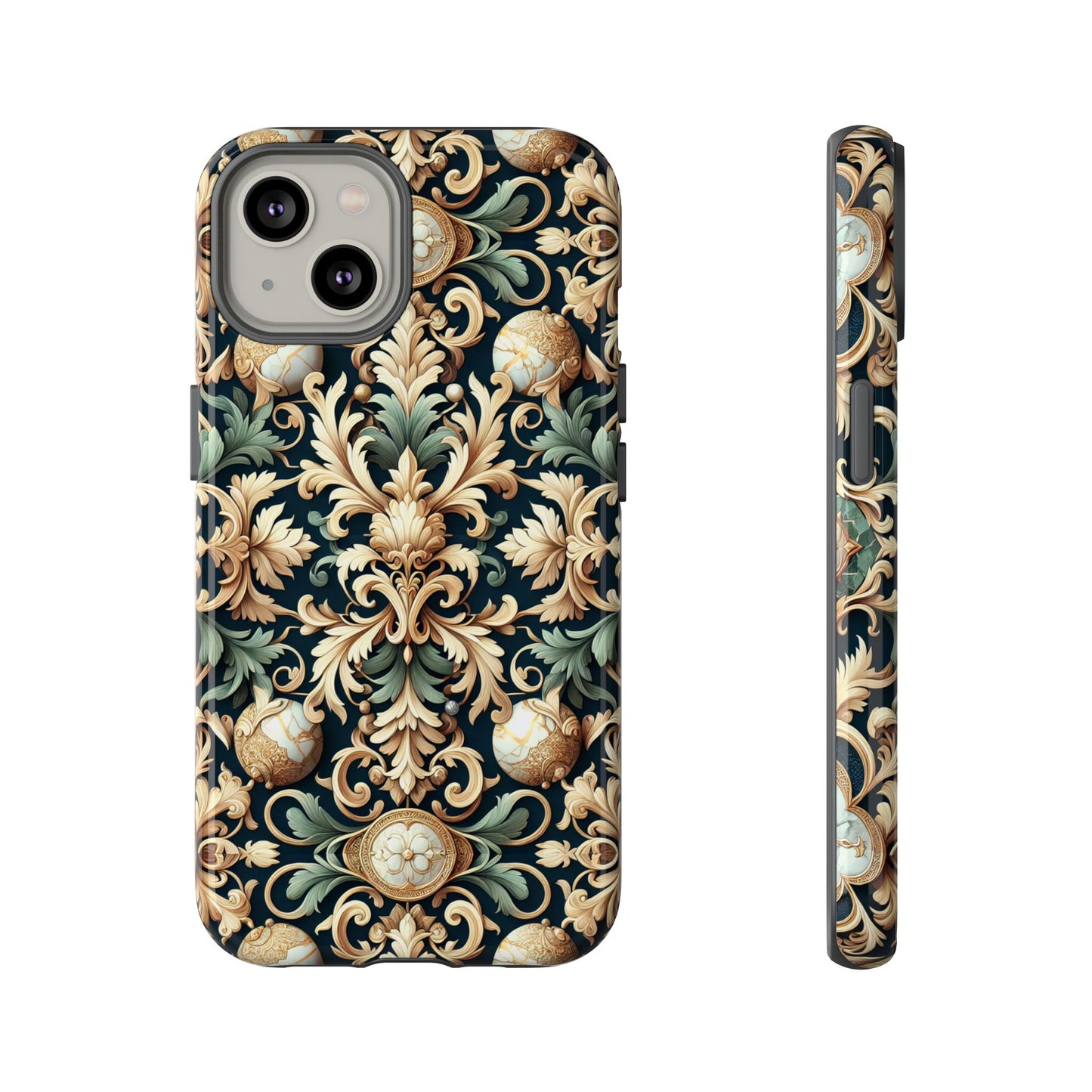 pattern image 7 vibrant 3d phone case for anime and comic fans with baroque style decorative design compatible with iphone 13, 14, 15 & 16 – all models including pro, pro max & plus