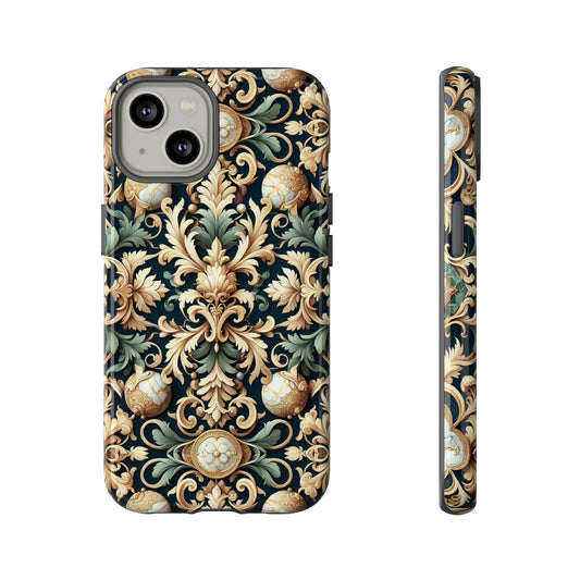 Copy of Pattern Image 7 Shockproof Phone Case for Kids and Teens with Baroque Design for Stylish Protection Compatible with iPhone 13, 14, 15 & 16 – all models including Pro, Pro Max & Plus